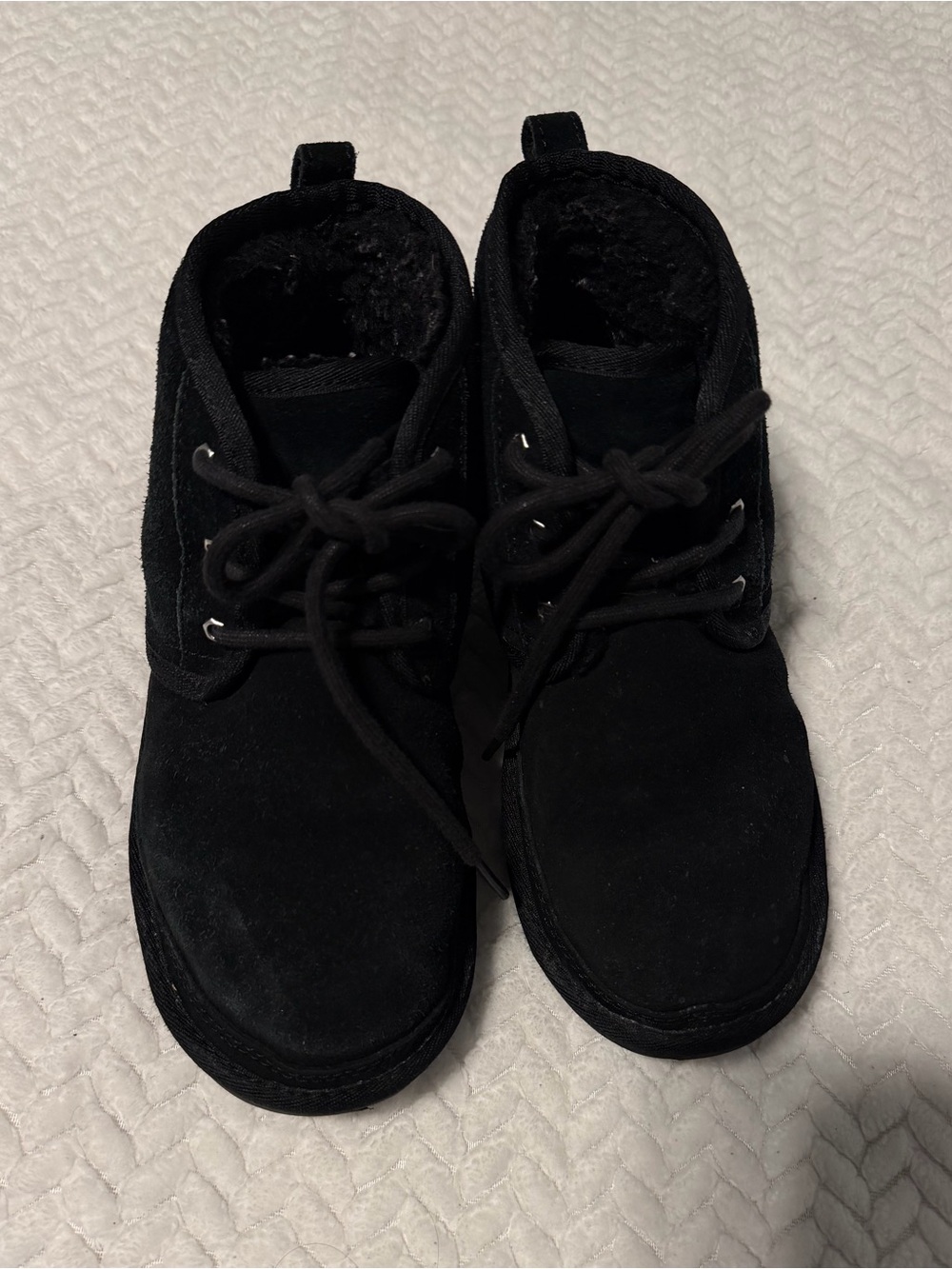 UGG Black Fleece-Lined Slip-On Sneakers